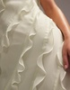 ASOS DESIGN Bridesmaids ruffle cami bias maxi dress in light green