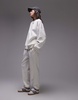Topshop premium seam detail sweatshirt in ecru - part of a set