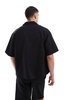 Bershka premium shirt in black - part of a set