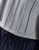 ASOS DESIGN scuba corset waist hoodie with seam detail in gray heather