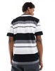 AAPE By A Bathing Ape stripe short sleeve boxy fit T-shirt in multi