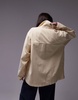 Topshop cord jacket in ecru
