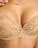 Ann Summers A-G Sexy lace plunge bra in light beige
