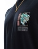ASOS DESIGN relaxed t-shirt in black with souvenir chest print