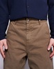 ASOS DESIGN canvas barrel fit pants with ADS logo in brown