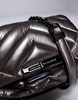 Armani Exchange cross-body padded bag in silver