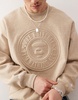 Aape By A Bathing Ape embossed logo sweatshirt in beige