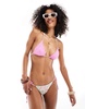 Billabong Folk Story Remi tie side bikini bottoms in multi