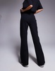 ASOS DESIGN interlock flared sweatpants in black - part of a set