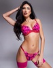 Ann Summers Everlasting Love padded plunge bra in bright pink