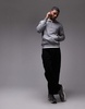 Tommy Hilfiger essential half zip polo shirt in gray