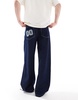 ASOS DESIGN super baggy jeans with back pocket details in raw wash