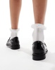 ALDO Lededanten loafers in black leather croc