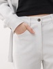 Amy Lynn straight leg utility pants in silver - part of a set