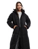 Vero Moda longline padded coat in black