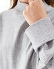 ASOS DESIGN long sleeve t-shirt with high neck in gray heather