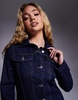 ASOS DESIGN design top collar shirt dress in blue