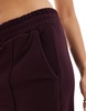 Bershka wide leg sweatpants in burgundy