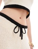 4th & Reckless knitted contrast beach pants in ecru - part of a set