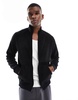 Polo Ralph Lauren zip up lounge sweat with logo in black