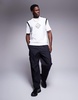 Armani Exchange t-shirt with central logo in white