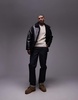 ARKET knitted vest with crew neck in off white