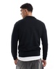 BOSS Orange Zetrust half zip sweatshirt in black