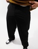 ASOS DESIGN smart wide leg pants in black