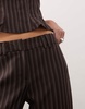 COLLUSION low rise pinstripe pants in brown