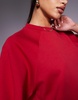ASOS DESIGN interlock raglan t-shirt in red - part of a set