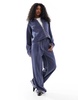 ASOS DESIGN straight leg pants in denim look - part of a set