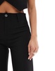 Bershka Petite tailored pants in black