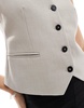 Stradivarius tailored vest in gray