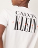 Calvin Klein Jeans logo back print t-shirt in white