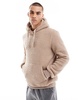 Brave Soul borg hoodie in stone