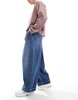 ASOS DESIGN Premium denim oversized balloon jeans with wash