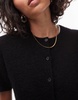 ARKET soft touch fluffy cardigan with short sleeves in black
