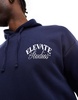 Another Influence elevate oversized hoodie in navy