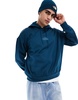 The North Face Horizon fleece pullover hoodie in petrol blue