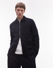 ARKET oversized cardigan with two way zip in dark blue