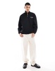 AllSaints Underground 1/2 zip sweatshirt in black