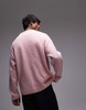 Topman relaxed fit sweater in light pink