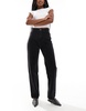 Bershka comfort fit mom jean in black