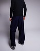ASOS DESIGN wide fit smart pants in navy
