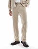 Bershka cord baggy pants in brown - part of a set