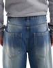 Bershka skater fit jeans in mid blue