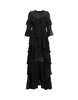AllSaints Nat ruffle dress in black