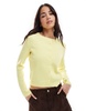 ASOS DESIGN knit cardigan in buttermilk yellow