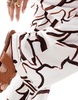 River Island abstract print pants in brown - part of a set