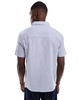 Another Influence striped revere collar shirt in blue and white